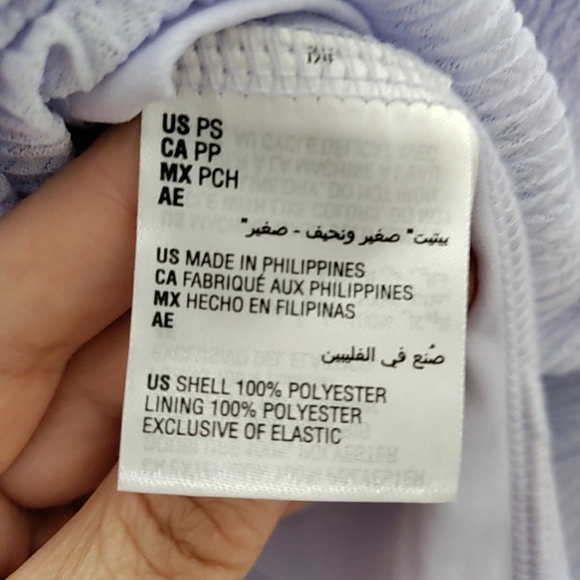 Alfani Top Stretch Bell Sleeves Scoop Neck Lined Textured Lt Purple Size Smal Pt - Picture 8 of 8